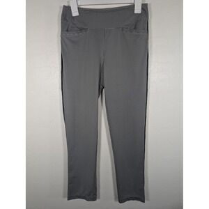 Tail Pants Womens 6 Black White Gingham Stretch Pull On Slim Ankle Trousers